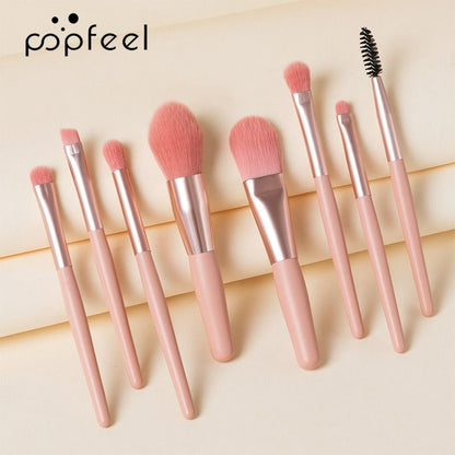 40Colors Eyeshadow Palette with 8 Pcs Eyeshadow Brush Set Waterproof Long Lasting Pressed Powder Cosmetics Women MakeUp popfeel