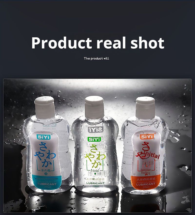 215ML Water-based Body Lubricant Heat Ice Skin-Friendly Lubricant for Sex Vaginal Anal Sex Products, Travel-Size Portable Pack