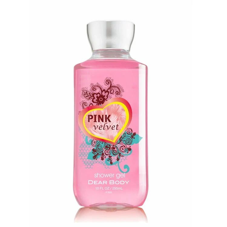 4 Pack Dear Body Pink Velvet - Body Lotion, Shower Gel ,Body Splash & Cream Sweet Fresh Scent Keep Fresh Body Lotion Shower Gel Body Washes Body Washes 4 Pack Signature Collection Body Luxuries