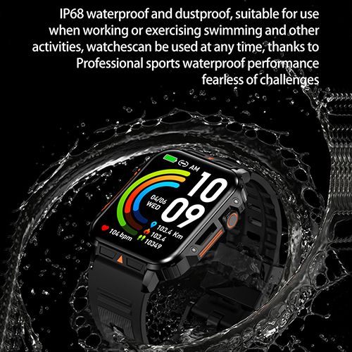 LIGE L81 Smartwatch 1.95 Inch Full Screen Health Monitoring Watches IP68 Waterproof Sport Fitness Tracker Bluetooth Call Smart Watch For Men Women