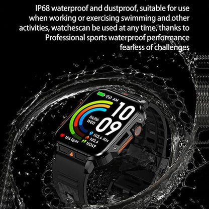 LIGE L81 Smartwatch 1.95 Inch Full Screen Health Monitoring Watches IP68 Waterproof Sport Fitness Tracker Bluetooth Call Smart Watch For Men Women