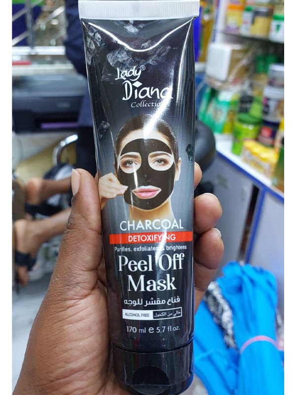 Lady Diana Charcoal Purifying Face Mask 170ml Purifies Exfoliates And Brightens 170ml Detoxfying Purifies Exfoliates And Brightens 170ml Alcohol Free Face Mask
