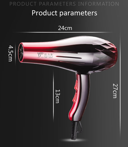 2200W Blow Dryer Household High-power Hair Dryer Hair Electric Hair Dryer Household Hairdressing Blow Canister EU Plug