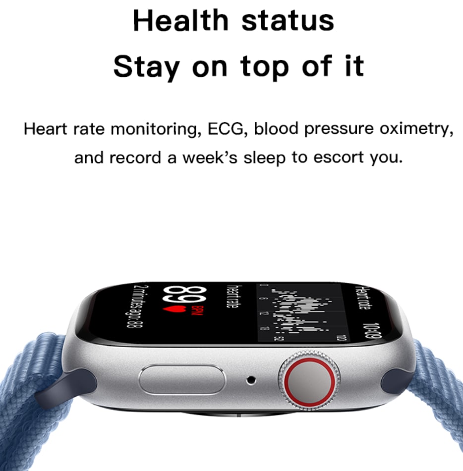 New T Watch X Smartwatch Bluetooth Call Smart Watches Two Straps Health Monitor Fitness Bracelet Scroll Button Smart Band For Smart Phones