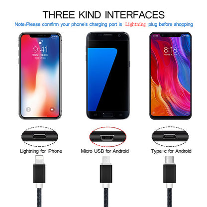 iphone Data Cables Fast Charging data line For iphone Nylon charging cables Charger Cable