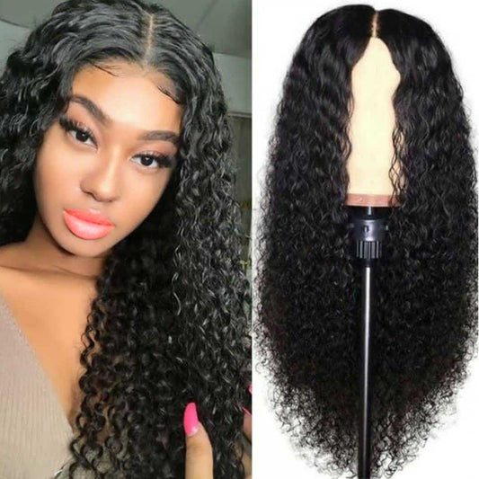 Wig ladies fashion long curly black wigs hair for women gift