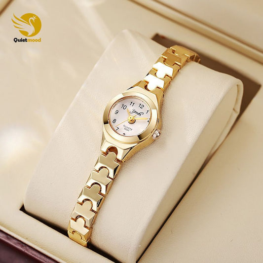 New Fashion Steel Belt Bracelet Women's Watch Girl's Style Small Dial Temperament Wrist Watch Simple High-end Quartz Watch With High Aesthetic Value