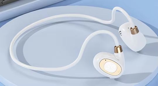 Bluetooth Headphones Wireless Headphones Air-Conduction LED Display Headsets HiFi Stereo Sports Earphones Earbuds with Mic