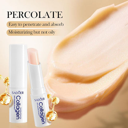 Collagen Lip Balm Lasting Moisturizing Anti Cracking Repair Nourishing Improve Hydration Plumping Lipstick Skin Care