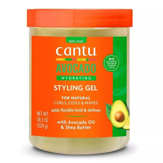 Alcohol Free Hydrating Avocado Styling Gel.