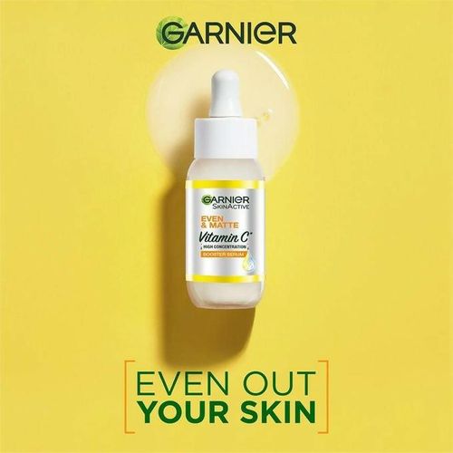 【Discounted】Garnier Eventone Day Routine Kit: Even & Matte Vitamin C Cleansing Foam 50ml + Serum 15ml+ Sunscreen Spf 30 50ml