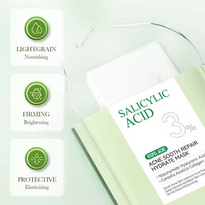 SADOER Salicylic Acid Anti Acne Soothing Repair Hydrating Mask Wholesale Price SADOER Salicylic Acid Acne Removing Soothing Repairing Moisturizing Face Mask