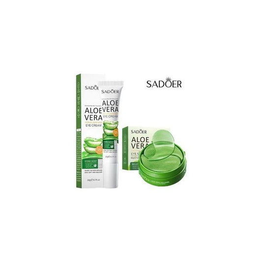 Aloe Vera Eye Cream & Eye Mask For Soothing, Removing Dark Circles And Puffiness