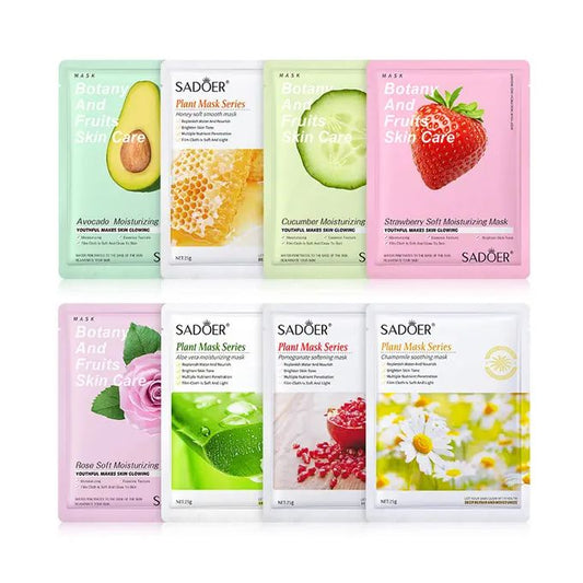 Aloe vera,Pomegranate, Chamomile, Honey Moisturizing Face Masks.