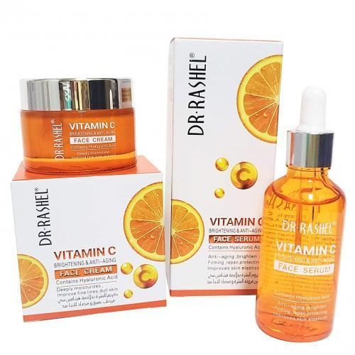 Dr. Rashel Vitamin C Brightening & Anti-Aging Face Cream + Face Serum