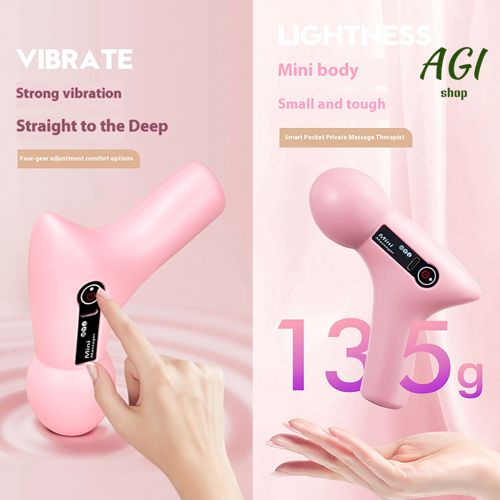 2024 Mini Vibration Massage Gun Rechargeable Wireless, Electric Massager Gun Muscle Relaxation Massager Promote Blood Circulation Professional Fitness Portable Electric Fascia Gun