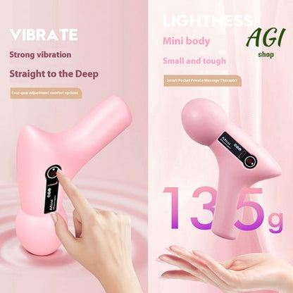 2024 Mini Vibration Massage Gun Rechargeable Wireless, Electric Massager Gun Muscle Relaxation Massager Promote Blood Circulation Professional Fitness Portable Electric Fascia Gun