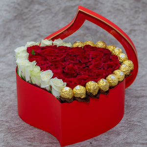Ambition Mixed Flower Box and Chocolates