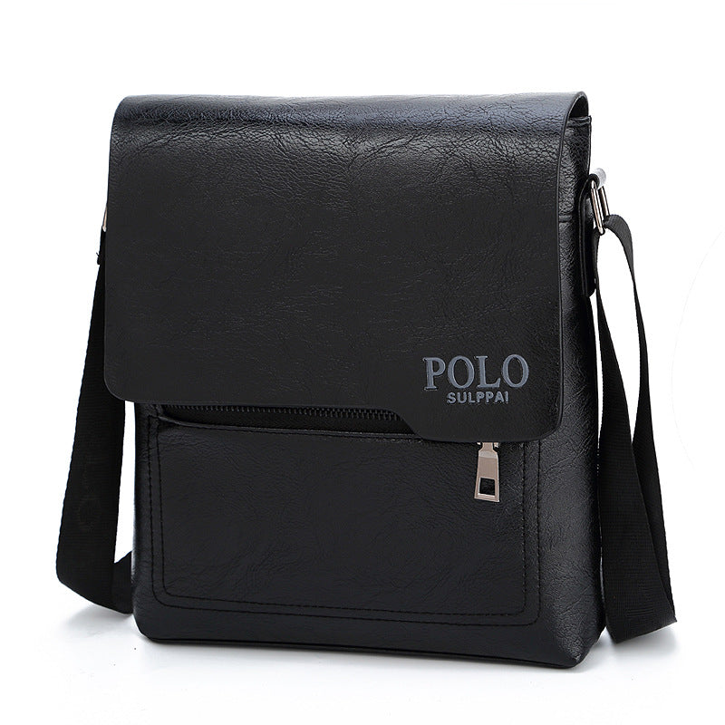 Male PU leather single shoulder bag fashion shoulder bag business bag men's crossbody bag business cross-body sling bag