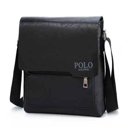 Male PU leather single shoulder bag fashion shoulder bag business bag men's crossbody bag business cross-body sling bag