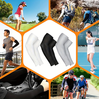 9 Pairs Sun Protection Arm Sleeves - Cooling Compression Arm Sleeve - Sports Arm Sleeves for Men & Women