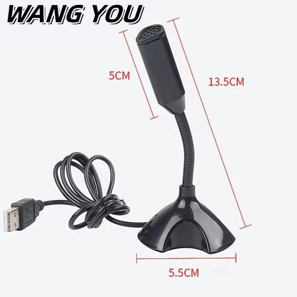 USB Microphone For Laptop And Computers Adjustable Studio Singing Gaming Streaming Mikrofon Stand Mic With Holder Desktop