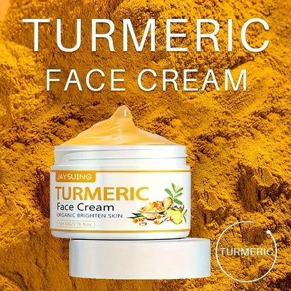 JAYSUING Turmeric Face Cream Anti-aging Anti-Wrinkle Brightening Lifting Facial Cream Antioxygen Repair Facial Serum Moisturizing Cream Face Neck Skin Care Cream
