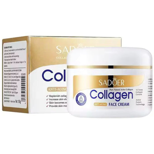 Anti Wrinkles Collagen Cream, Anti Aging Collagen, Moisturizing, Smoothing and Fades Fine Lines