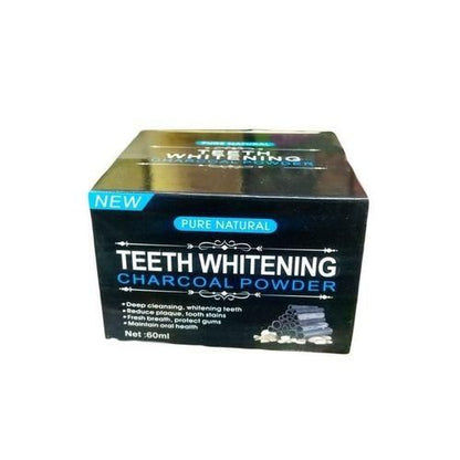 NEW PURE NATURAL TEETH WHITENING CHARCOAL POWDER 60 ml