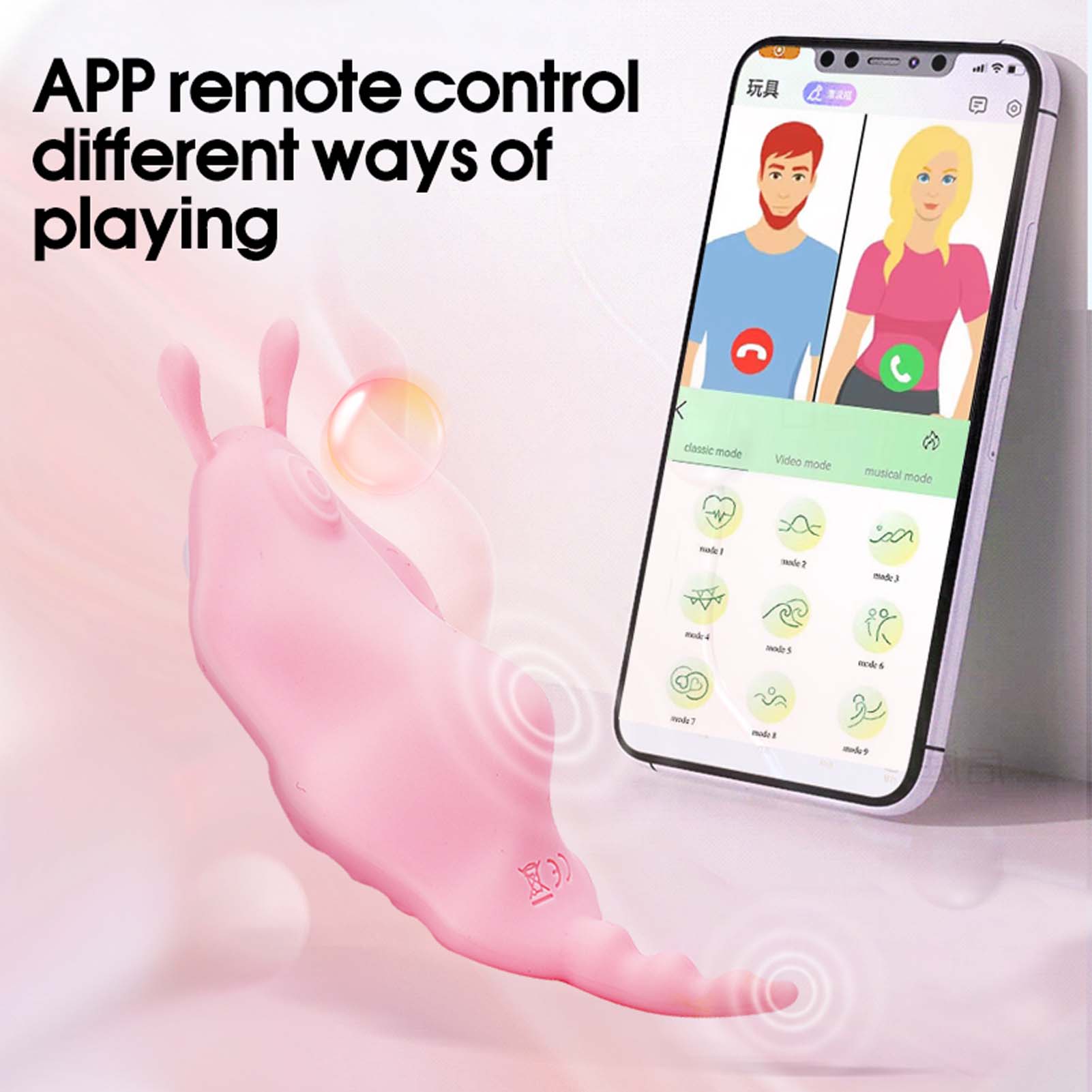 APP Remote Control Vibrator Wearable Wireless Clitoris Stimulator Smart Long Distance Vibrating Panties with Magnetic Clip Mini Bullet Clit Nipples Teaser Silicone Adult Sex Toy for Women Couples