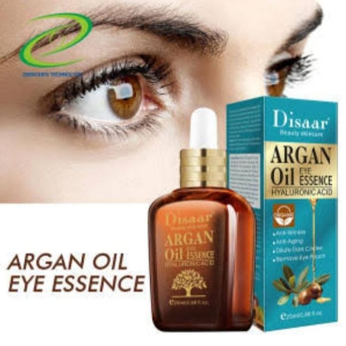 Disaar Argan Oil Eye Essence with Hyaluronic Acid - Dilute dark circles. Remove Eye pouch, Anti-aging Anti-Wrinkle