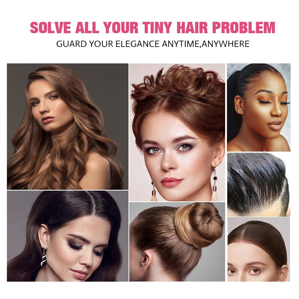 4Pcs/set 100g Peach Wax 75g Wax Stick Headband Brush Combination OEM Brand Hair Wax Stick Hair Wax Strip Hair Styling Hair Wax Long-lasting Hold Styling Combination