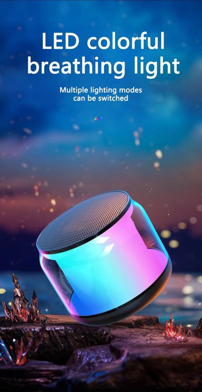 RichRipple Portable Bluetooth Speaker Colorful Lights 360°Surround Stereo Sound, Hands-Free Wireless superbass Speakers for live show party show