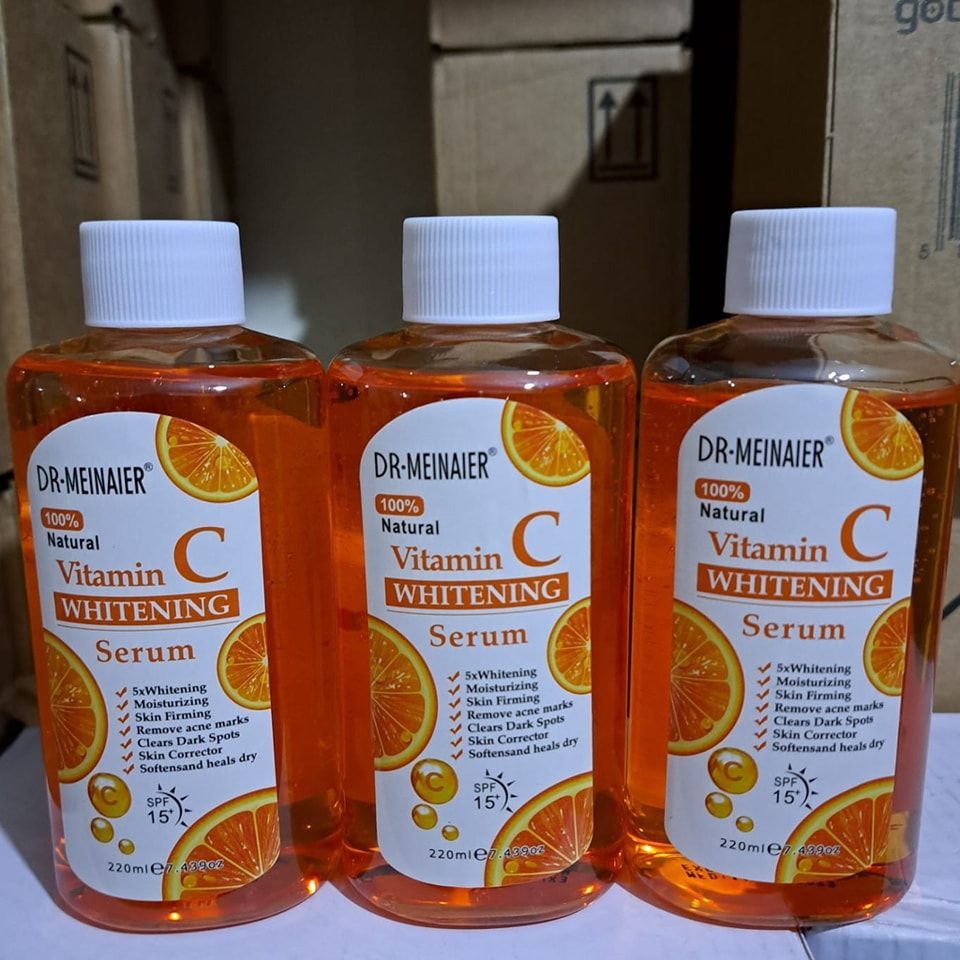 DR MEINAIER 100% Natural Vitamin C WHITENING Serum Brightens and Evens Out Skin Tone Reduces Signs of Aging Suitable For All Skin Types Improves Skin Texture