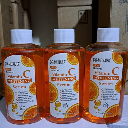 DR MEINAIER 100% Natural Vitamin C WHITENING Serum Brightens and Evens Out Skin Tone Reduces Signs of Aging Suitable For All Skin Types Improves Skin Texture