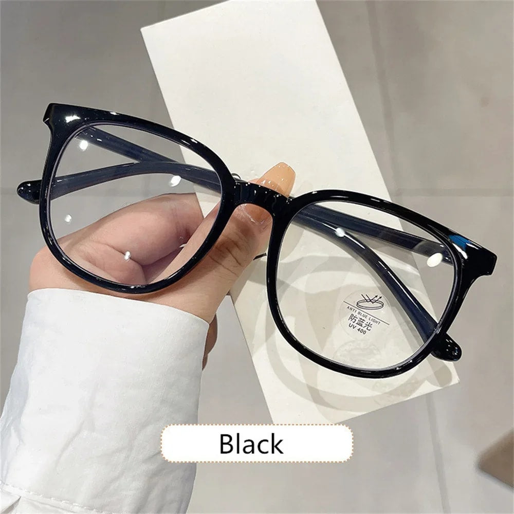 ZHJH Blue light blocking glasses retro round anti blue light glasses anti eye fatigue computer glasses suitable for men and women