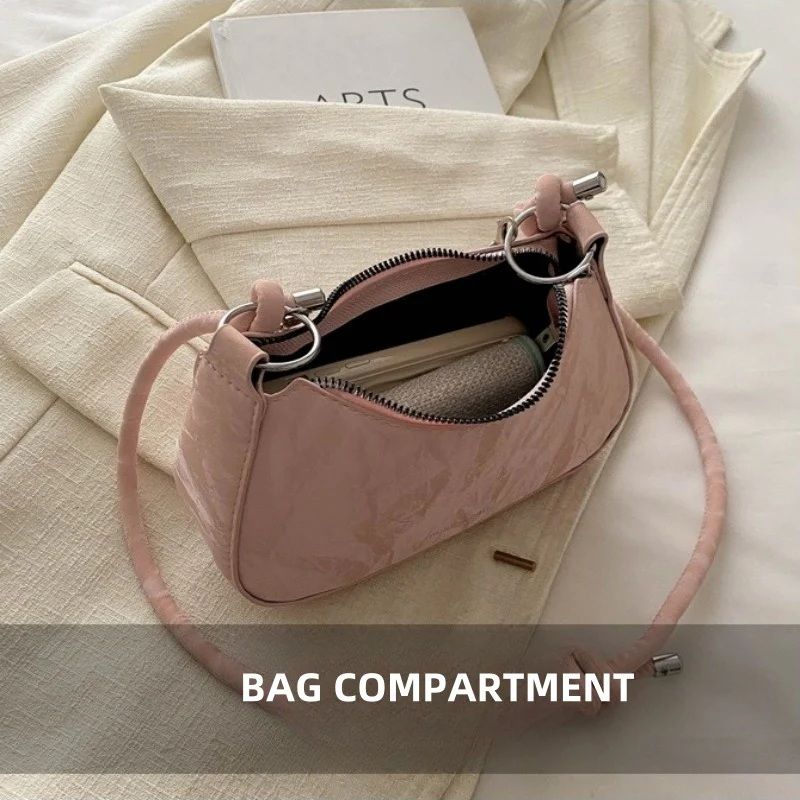 Mateamoda Chic Sling Bag with Chain Accents Shoulder Handbag Crossbody Bag