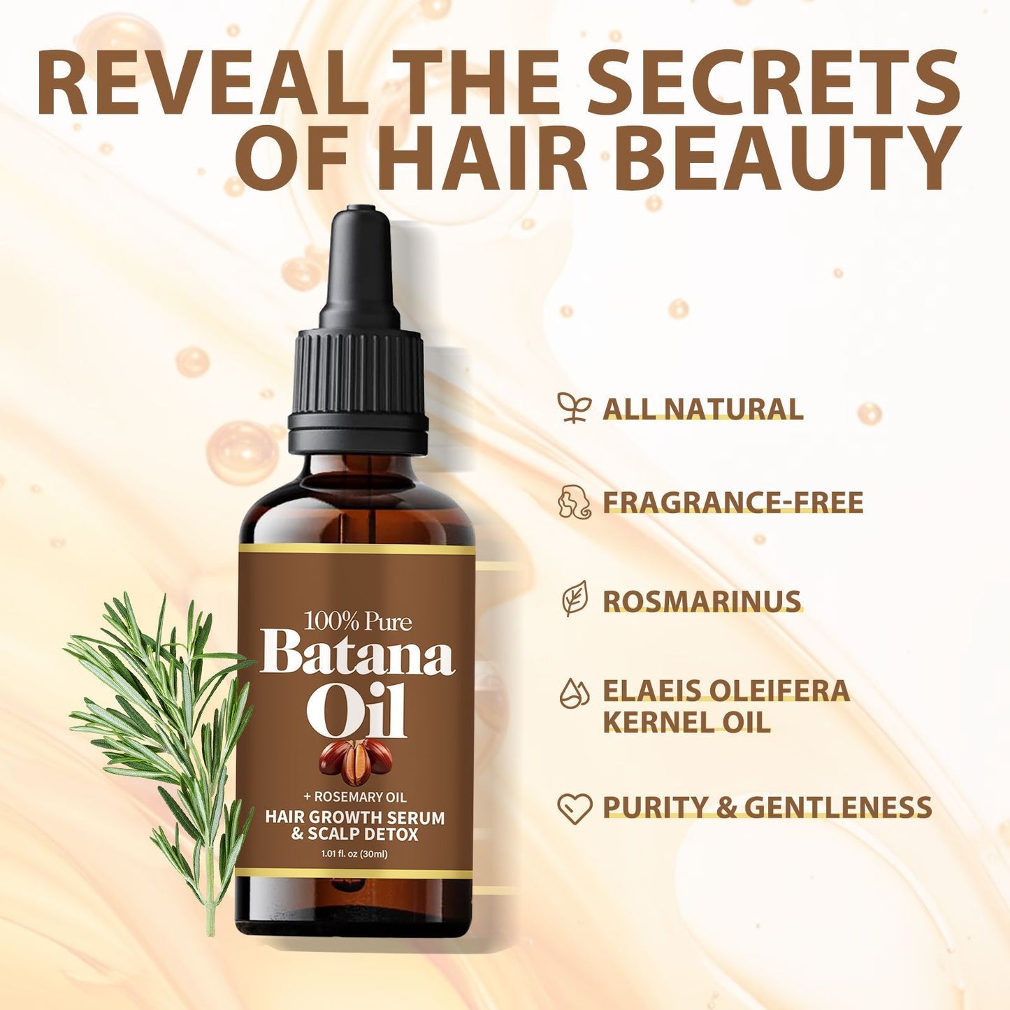 Batana Hair Growth Oil Promotes Hair Wellness Essence Oil Batana Hair Strengthening Oil Moisturizing Hair Thickness hair Oil