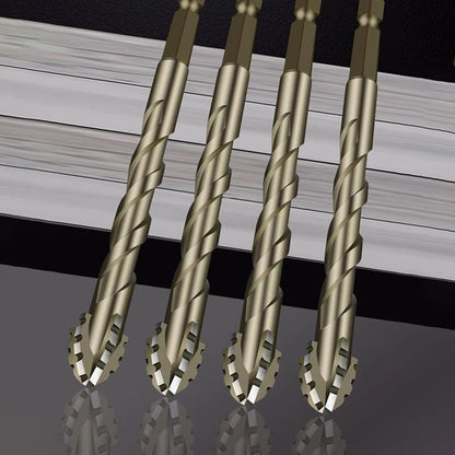 High-hard Four-edged Serrated Eccentric Drill Hand Tools For Dry Drilling Of Ceramic Tiles Glass Marble Concrete Stainless Steel Drill Bits, The Site All Porcelain Concrete Wall Brick Impact Steel Bar