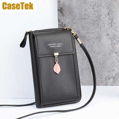 New Arrival Wallet phone bag PU leather purse small sling bag ladies fashion crossbody shoulder bag Casetek handbags