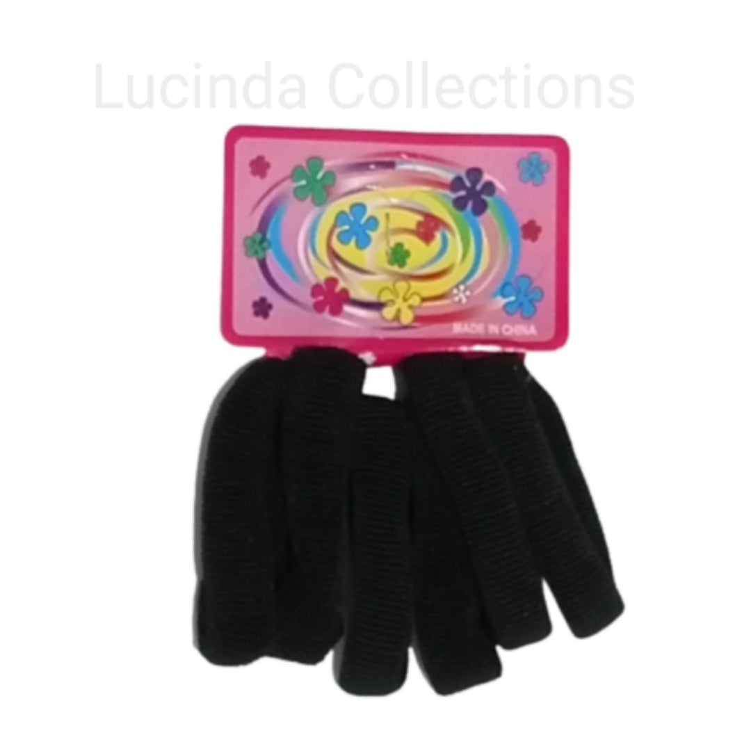 72Pcs Black Pony Tail Hair Bands / Hair Ties Elastic Holder Hair Band Styling Accessories