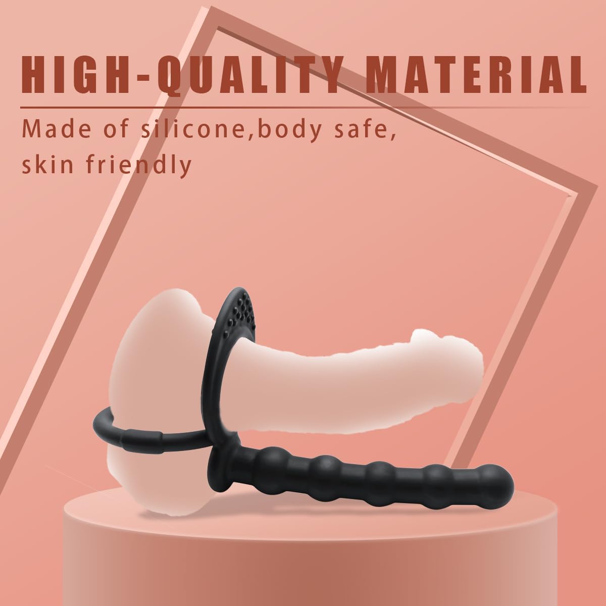 Silicone Anal Plug With Penis Ring,Anal Beads With Cock Ring,Anal Sex Toys,Anal Toys For Men,Women And Beginners,Sex Toy For Vagina,Anal Training For Anal Trainer,Anal Butt For Couples,G Spot Plug Toy