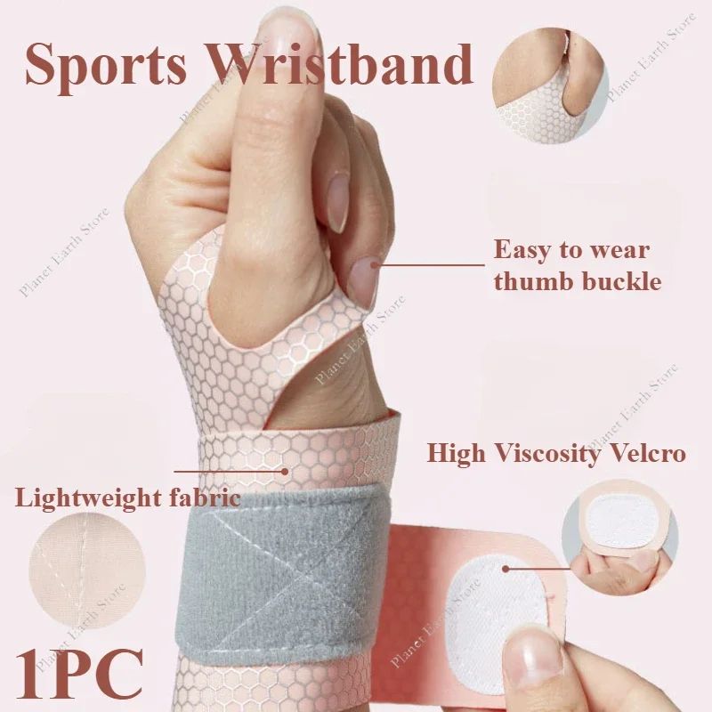1Pc Adjustable Wrist Protector Gym Wristbands for Hands Pain Lightweight Wrist Support Fitness Sports Wrist Winding Fixation