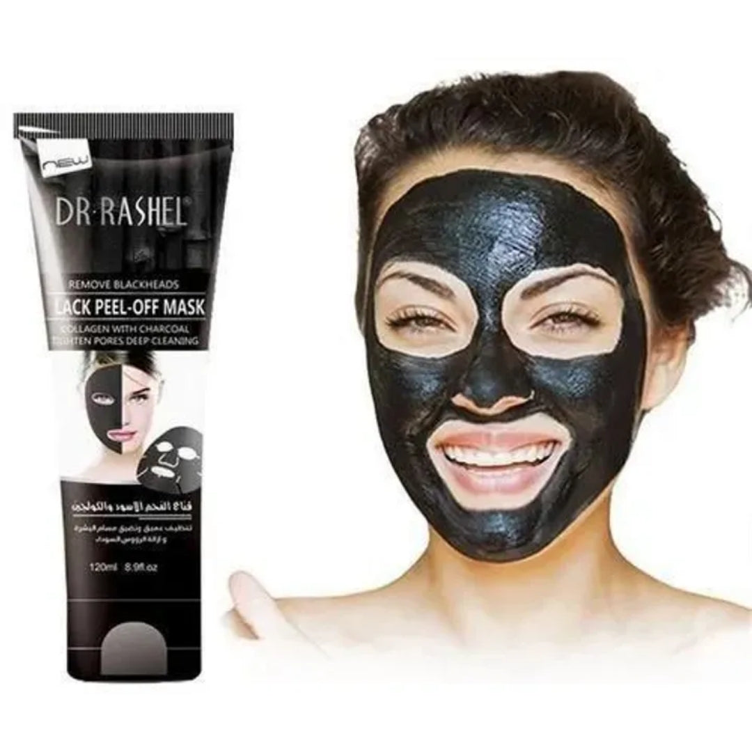 Dr Rashel Remove Blackhead Black Peel-off Mask Collagen with Charcoal Tighten Pores Deep Cleansing