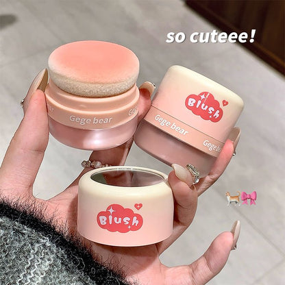 Air sensitive blush pink matte high gloss cosmetic puff natural nude makeup low saturation makeup