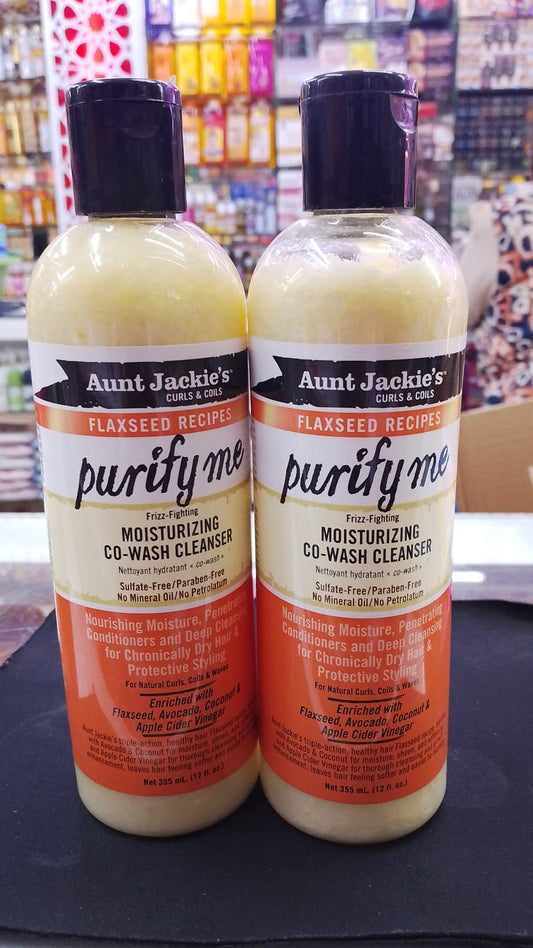 Aunt Jackie’s Purify Me flaxseed co-wash cleanser
