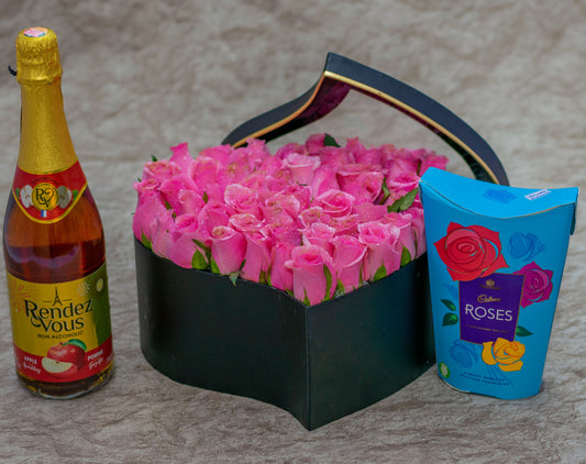 Aurora Flower Box, Rendez Vous Drink and Chocolates