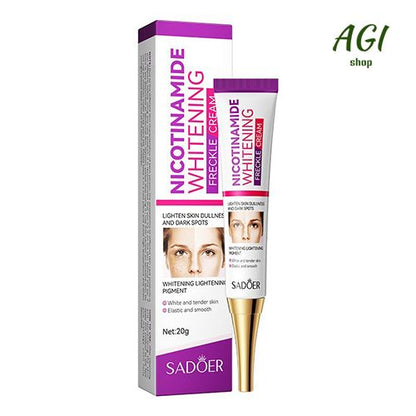 Face Skin Care Set Nicotinamide Whitening Freckles Cream + Facial Cleanser + Moisturizing lotion + Face Essence + Face Toner + Masks 5 Pcs Remove Melasma Dark Spot Acne Marks Brightening Skin Tone