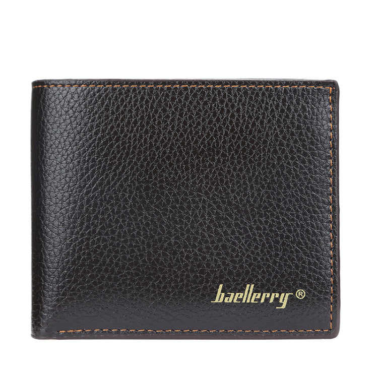 Baellerry PU Leather Classic Men Wallets Coin Pocket Small Wallet Gift for Men Purses Card Holder Male Clutch Money Bag ,Men's Bags New Design High Quality Purse