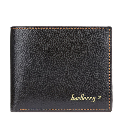 Baellerry PU Leather Classic Men Wallets Coin Pocket Small Wallet Gift for Men Purses Card Holder Male Clutch Money Bag ,Men's Bags New Design High Quality Purse